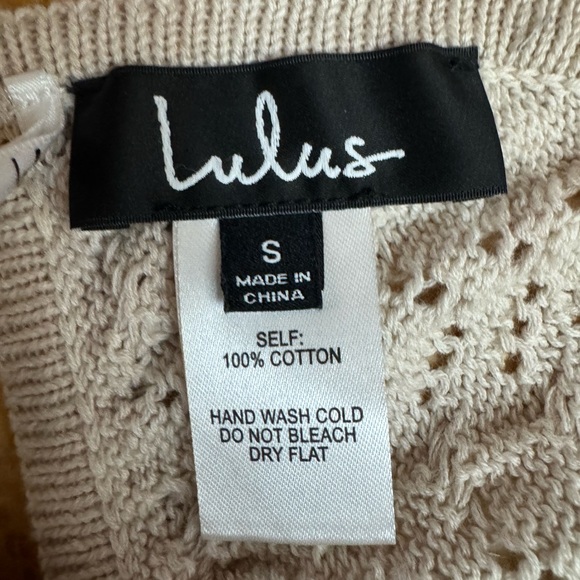 Lulu's Cream Knit Halter Bralette - Picture 4 of 4